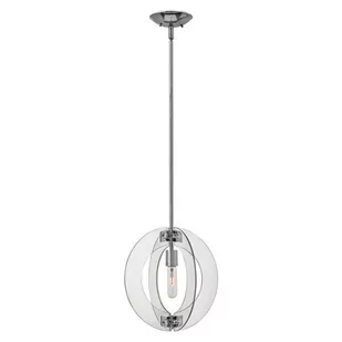 Elstead Lighting LAMPA wisząca HK/SOLSTICE/MP HINKLEY metalowa OPRAWA szklany ZWIS chrom - Lampy sufitowe - miniaturka - grafika 1