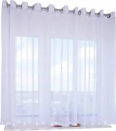 Firany - FIRANA GOTOWA 200X220 PRZELOTKI PROSTA DŁUGA ZASŁONKA WOALOWA - miniaturka - grafika 1