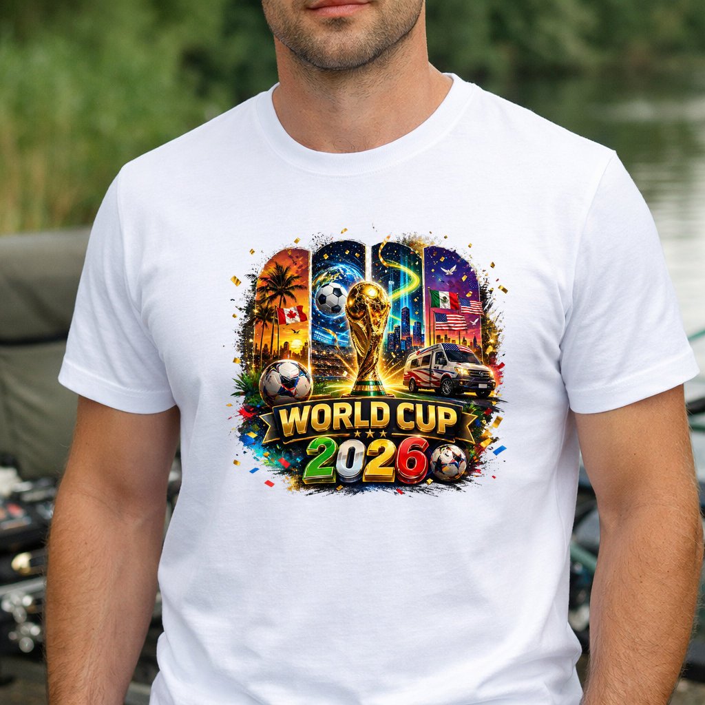 Koszulka WORLD CUP 2026 kolor biały rozmiar L