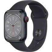 Smartwatch - Apple Watch 8 GPS + Cellular 45mm Czarny - miniaturka - grafika 1