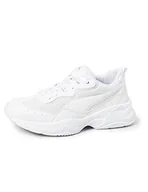Moda i Uroda OUTLET - PUMA Damskie buty sportowe Cilia, Biały White Gray Violet Silver, 41 EU - miniaturka - grafika 1