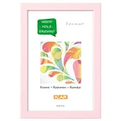 Ramki na zdjęcia - Ramka drewniana PINIA 6 PAK 13 x 18 cm różowy - miniaturka - grafika 1