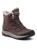 Kozaki damskie - Merrell Trekkingi Antora Sneaker Boot Wp J066930 Bordowy - miniaturka - grafika 1
