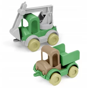 RePlay Kid Cars wywrotka i koparka, zestaw zabawek z recyklingu Wader Uniwersalny - Samochody i pojazdy dla dzieci - miniaturka - grafika 1