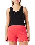 Spodenki damskie - Champion Damskie Legacy American Classics Powerblend Terry z wysokim stanem regularne szorty, czerwone, XXL - miniaturka - grafika 1