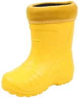 Kalosze damskie - Żółte, ocieplane kalosze dziecięce KOLMAX - miniaturka - grafika 1