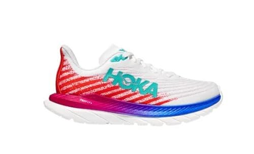 HOKA ONE ONE W Mach 5, Trampki damskie, White/Flame, 42 EU, Biały płomień, 42 EU