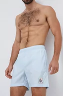 Stroje kąpielowe - Calvin Klein szorty kąpielowe kolor niebieski - miniaturka - grafika 1