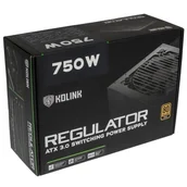 Zasilacze komputerowe - Zasilacz Kolink Regulator 80 PLUS Gold, ATX 3.0, PCIe 5.0, modułowy - 750 W 100273744 - miniaturka - grafika 1