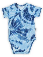 Body dla niemowląt - Niemowlęce body bawełniane z krótkim rękawem niebieskie Nicol,r.62 - miniaturka - grafika 1