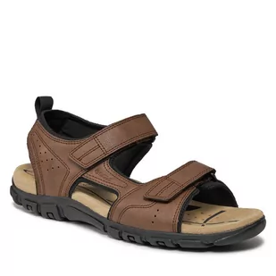 Sandały Geox Uomo Sandal Strada U4524B 000ME C6006 Dk Brown - Sandały męskie - miniaturka - grafika 1