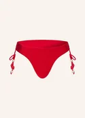 Stroje kąpielowe - Seafolly Trójkątne Figi Bikini Palermo Loop Z Ozdobnymi Perełkami rot - SEAFOLLY - miniaturka - grafika 1