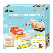 Zabawki kreatywne - Russell Zestaw kreatywny stempluj i dopasuj Pojazdy CH201765 - miniaturka - grafika 1