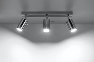 Sollux Lighting Plafon RING 3 chrom - Lampy sufitowe - miniaturka - grafika 1
