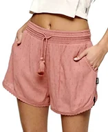 Spodenki damskie - Superdry Vintage Beach Szorty Bokserki Damskie, koral pop, S - miniaturka - grafika 1