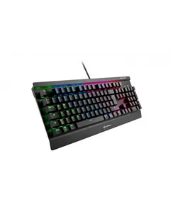 D-E layout - Sharkoon SKILLER SGK3, gaming keyboard Kolor: CZARNY, Kailh Blue - Klawiatury - miniaturka - grafika 1