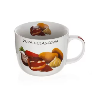 Kubek na zupę z przepisem - Gulaszowa, 730ml - Kubki - miniaturka - grafika 1