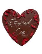 Czekolada - M.Pelczar Chocolatier Czekoladowe Serce z napisem Kocham Cię kocham cie - miniaturka - grafika 1