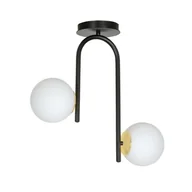 Lampy sufitowe - Emibig Ragnar lampa wisząca 2-punktowa czarna/złota 1032/2 1032/2 - miniaturka - grafika 1