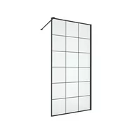 Kabiny prysznicowe - Kabina prysznicowa 100 x 200 cm Walk in Frame Wellneo - miniaturka - grafika 1