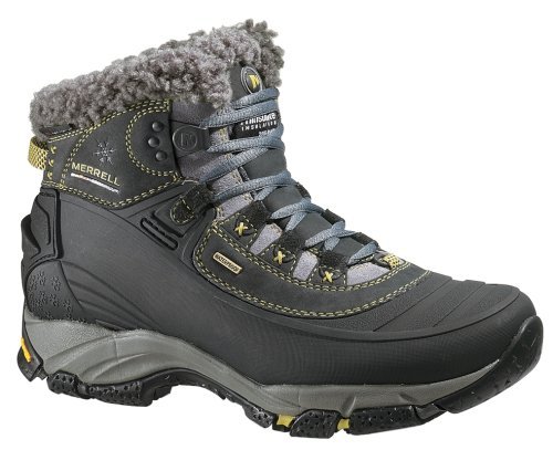 Merrell WINTERLUDE 6 J87624, damskie kozaki, czarne, (czarne), EU 37 (US 6,5, UK 4), czarny - czarny - 37 eu