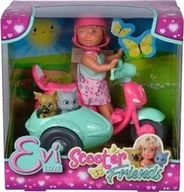 Lalki dla dziewczynek - Simba Lalka Przyjaciele Evi na skuterze Simba - miniaturka - grafika 1