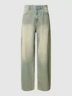 Spodnie męskie - Jeansy o kroju baggy fit z efektem denimu - miniaturka - grafika 1