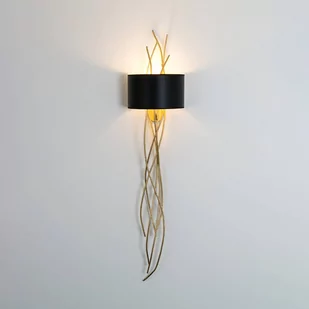 Holländer Kinkiet Elba lungo, złoty/czarny, wysokość 144 cm, żelazo - Lampy ścienne - miniaturka - grafika 1