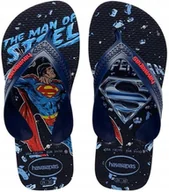 Klapki i japonki damskie - Havaianas Japonki Chłopięce Klapki Superman 23-24 Żxl - miniaturka - grafika 1
