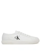 Trampki damskie - Calvin Klein Jeans Tenisówki Ess Vulc Low Cv Mg Wn YW0YW01762 Czarny - miniaturka - grafika 1