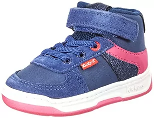 Kickers Sneakersy dla dziewczynek Kickalien, granatowy fuksja, 22 EU - Buty dla dziewczynek - miniaturka - grafika 1