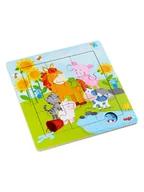 Puzzle - Haba Puzzle "Animal friends" z drewnianą ramką - 18 m+ - miniaturka - grafika 1