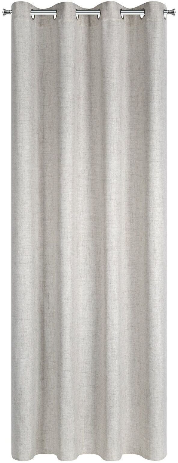 Eurofirany Zasłona JULA 140x250 cm beżowa na przelotkach