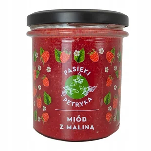 Miód z maliną 410 g / Pasieki Petryka - Miód - miniaturka - grafika 1