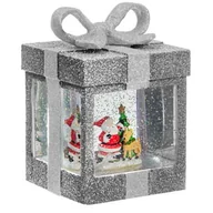 Ozdoby bożonarodzeniowe - Figurka świązteczna prezent LED 11 x 11 x 20 cm timer 6 h - miniaturka - grafika 1