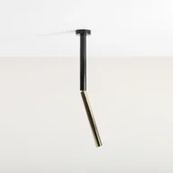 Lampy sufitowe - Stick S lampa sufitowa 1-punktowa czarna/złota 1067PL_G1_S - miniaturka - grafika 1