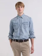 Koszule męskie - camicie uomo replay m9481.26c.64a 010 - miniaturka - grafika 1