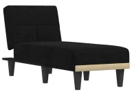 Szezlongi - Czarny rozkładany fotel typu szezlong E8-F54 - miniaturka - grafika 1