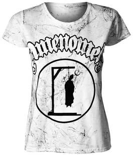 bluzka damska AMENOMEN - PRIEST DEAD (OMEN142DA WHITE ALLPRINT BLACK)-L - Bluzki damskie - miniaturka - grafika 1