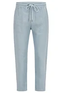 Spodnie damskie - BOSS Spodnie damskie, Navy417, 40 PL - miniaturka - grafika 1