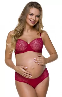 3115 biustonosz do karmienia usztywniany, Kolor czerwony, Rozmiar 70E, Lupoline - Primodo.com - Biustonosze - miniaturka - grafika 1