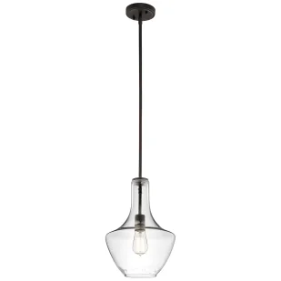 Lampa wisząca Everly - kolor brązowy, transparentny - KL/EVERLY/P/S OZ - Lampy sufitowe - miniaturka - grafika 1