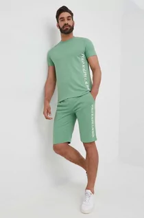 Koszulki męskie - Ralph Lauren Polo Polo t-shirt męski kolor zielony z nadrukiem - grafika 1