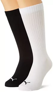 PUMA Graphic Logo Crew Sock Skarpetki załogi (Paczka 4) Męskie, Czarny/biały, 39 EU - Skarpetki męskie - miniaturka - grafika 1