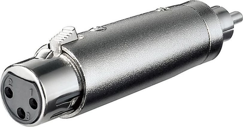 MicroConnect Adapter AV RCA Cinch - XLR srebrny XLRFG