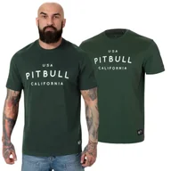 Odzież taktyczna i umundurowanie - Koszulka Pit Bull Heavy Weight 210 Garment Washed USA Cal '24 - Ciemnozielona M - miniaturka - grafika 1