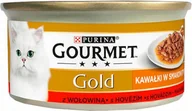 Mokra karma dla kotów - Purina Gourmet Gold Sauce Delight z wołowiną 85g - miniaturka - grafika 1
