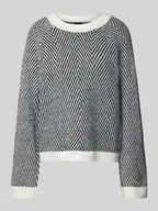 Swetry damskie - Sweter z dzianiny o kroju regular fit z dodatkiem wełny model ‘OLENA’ - miniaturka - grafika 1