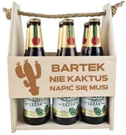 Gadżety dla niej i dla niego - Nosidełko Skrzynka Na Piwo Kaktus Śmieszne - miniaturka - grafika 1