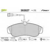 Klocki hamulcowe - Klocki hamulcowe - komplet VALEO 302027 - miniaturka - grafika 1